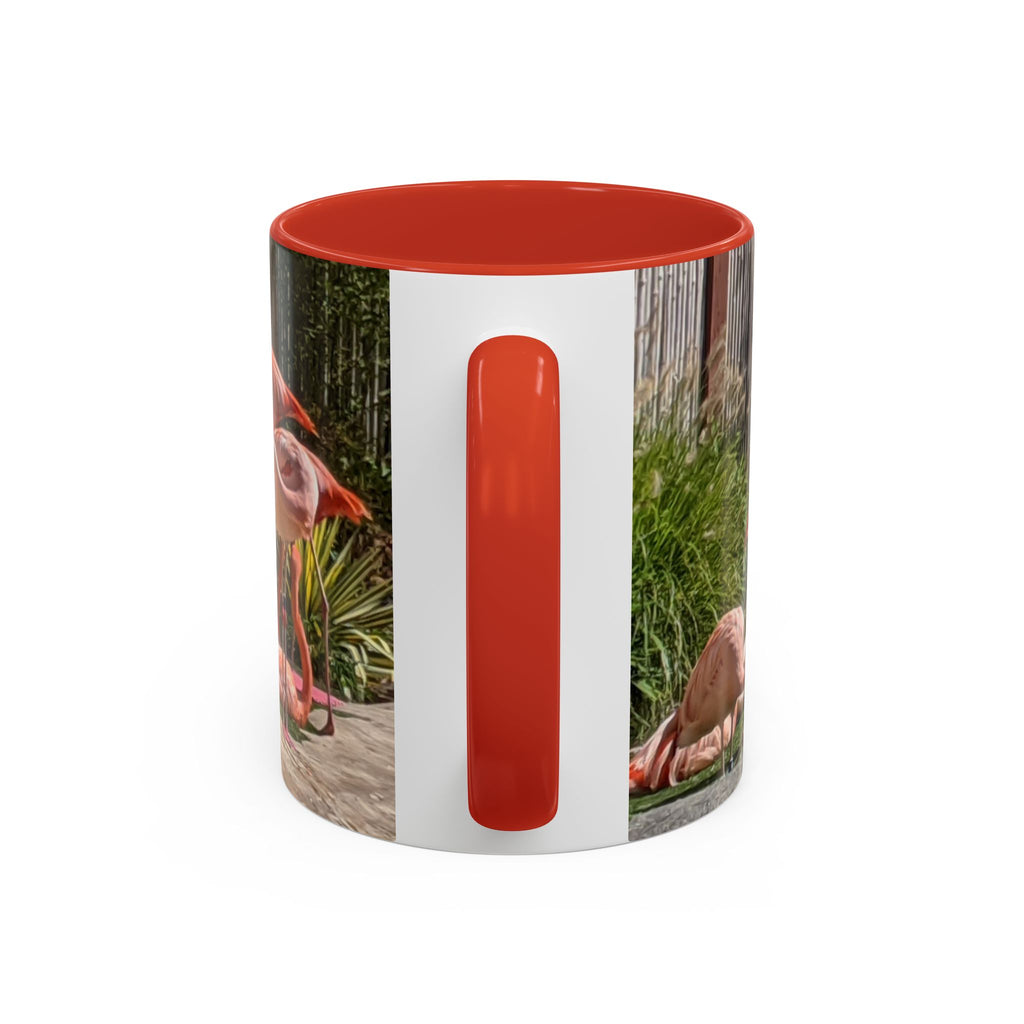 Flamingo Coffee Mug — Pink Tropical Bird Photo Print, Ceramic Tea Cup, Nature Gift, 11oz or 15oz