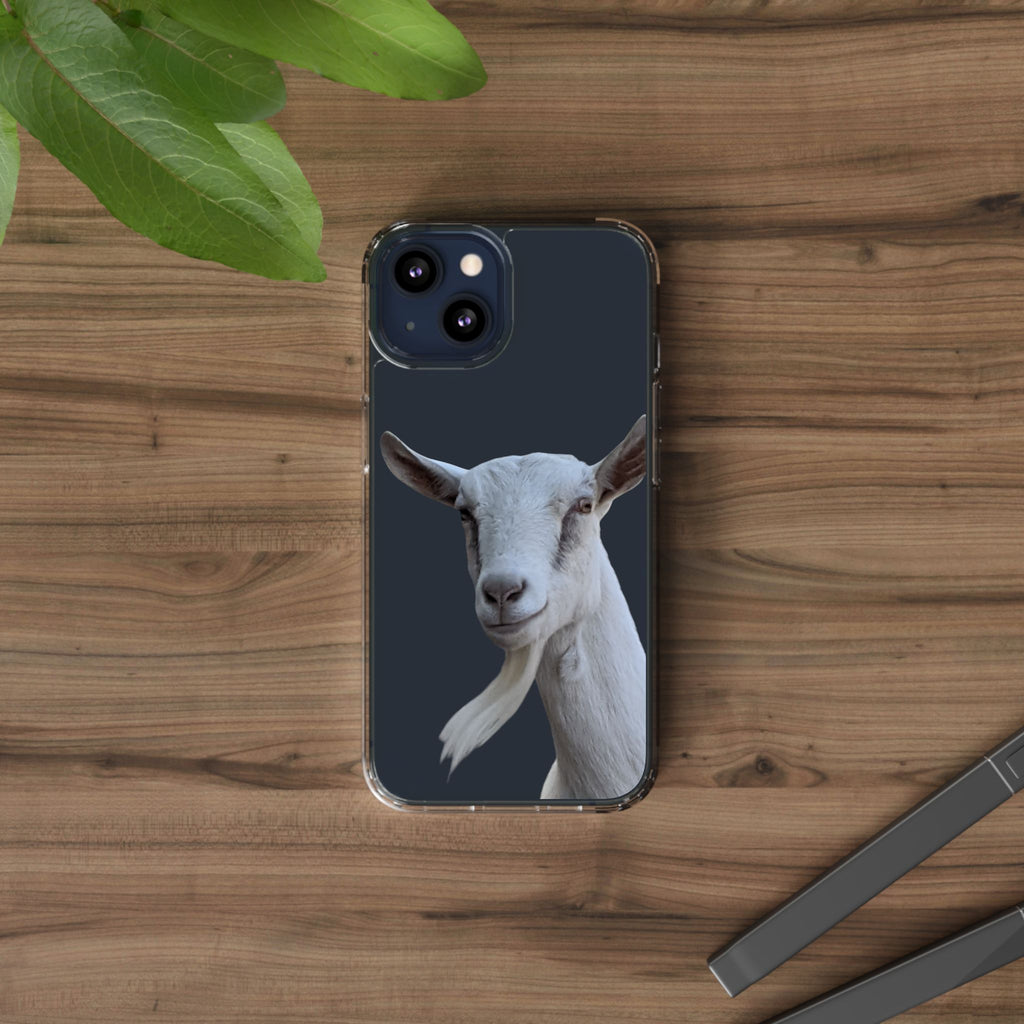 Goat Portrait Clear Phone Case