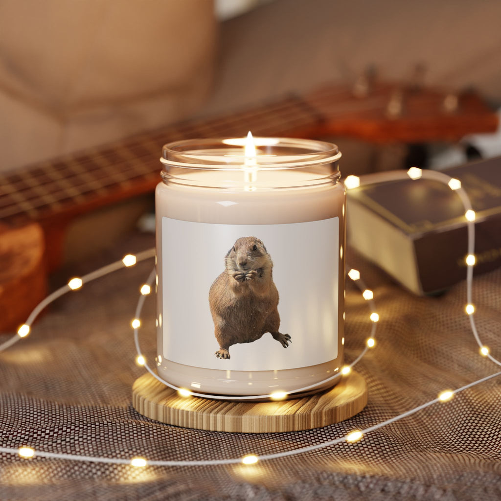 Soy Candle — Cute Prairie Dog Photo Scented Candle (9oz)