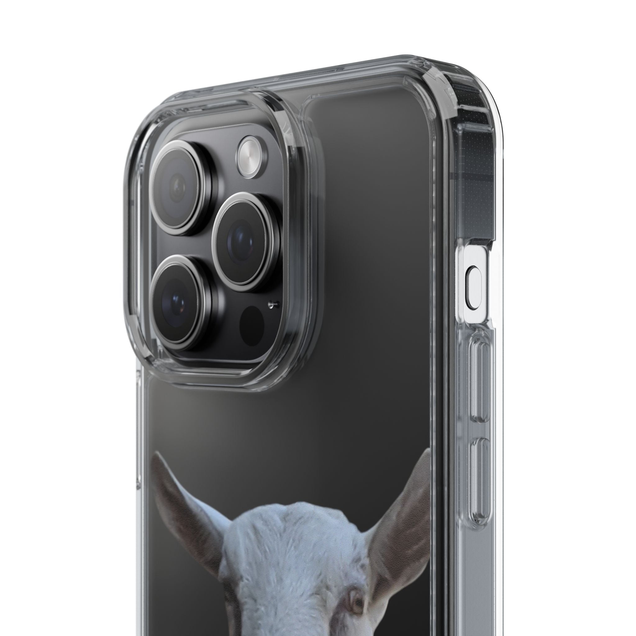 Goat Portrait Clear Phone Case