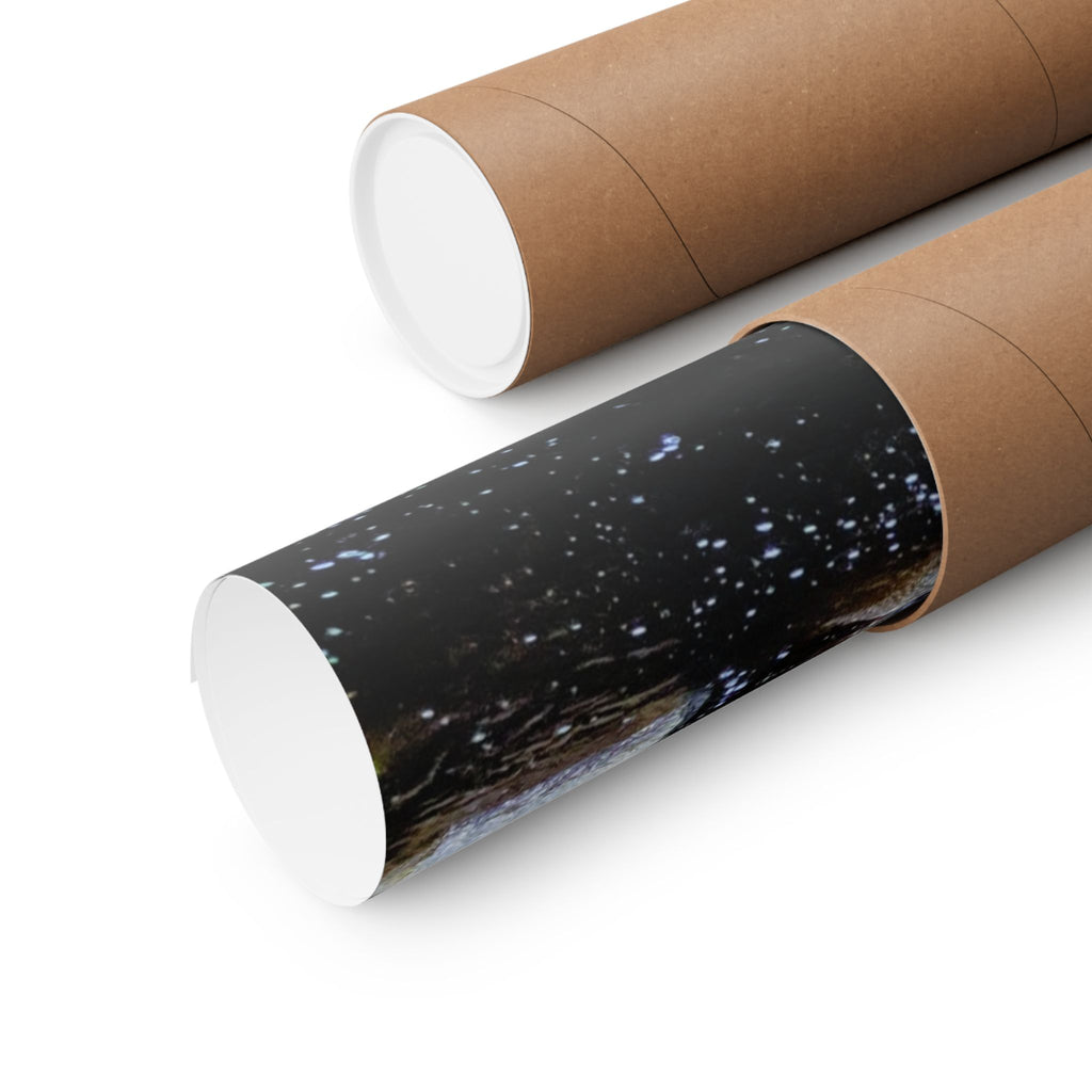 Waterfall Nature Poster — Vertical Matte Landscape Print