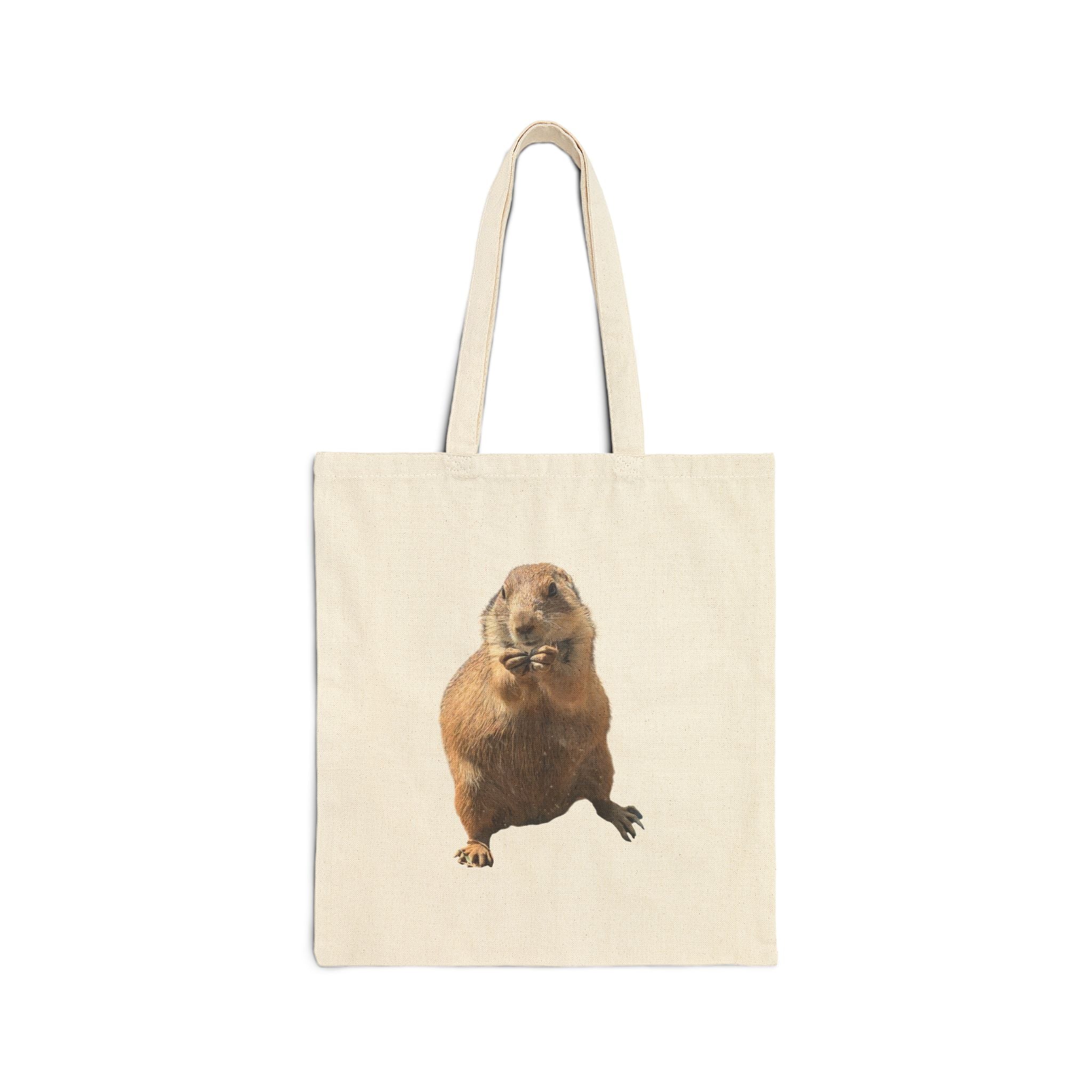 Prairie Dog Canvas Tote — Cute Rodent Eco Grocery Bag