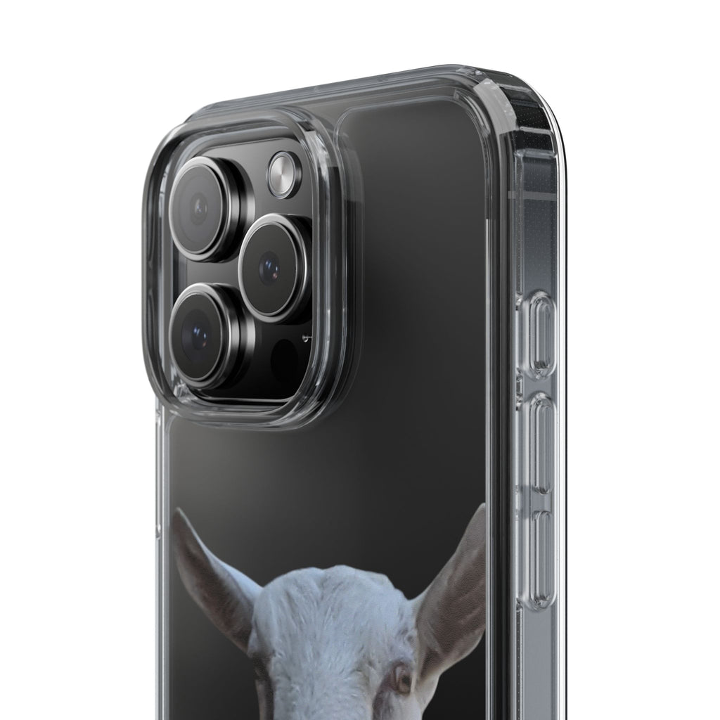 Goat Portrait Clear Phone Case