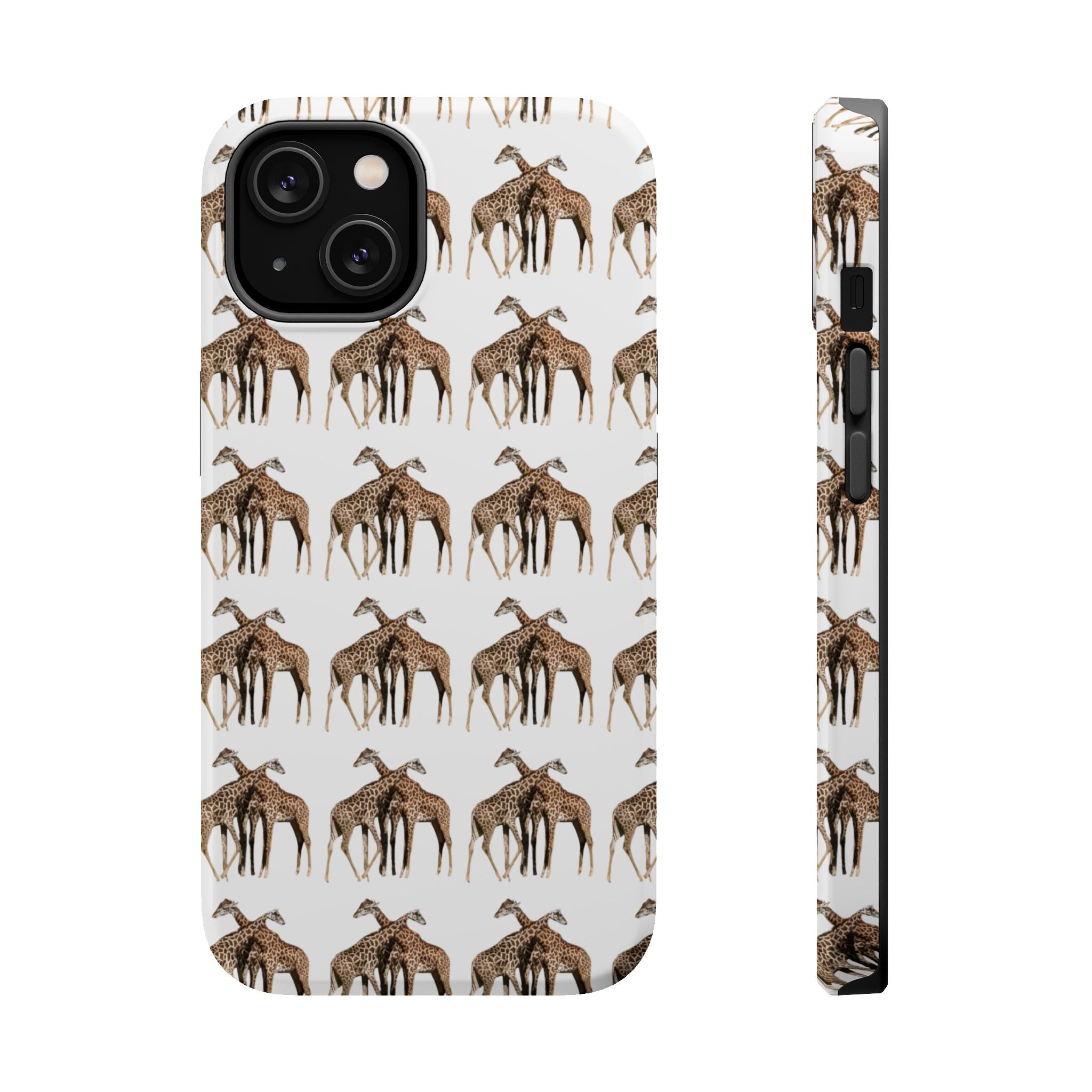 Giraffe Nature Photo Magnetic iPhone & Samsung Case — MagSafe Compatible, Dual-Layer Impact-Resistant Cover, Wildlife Gift