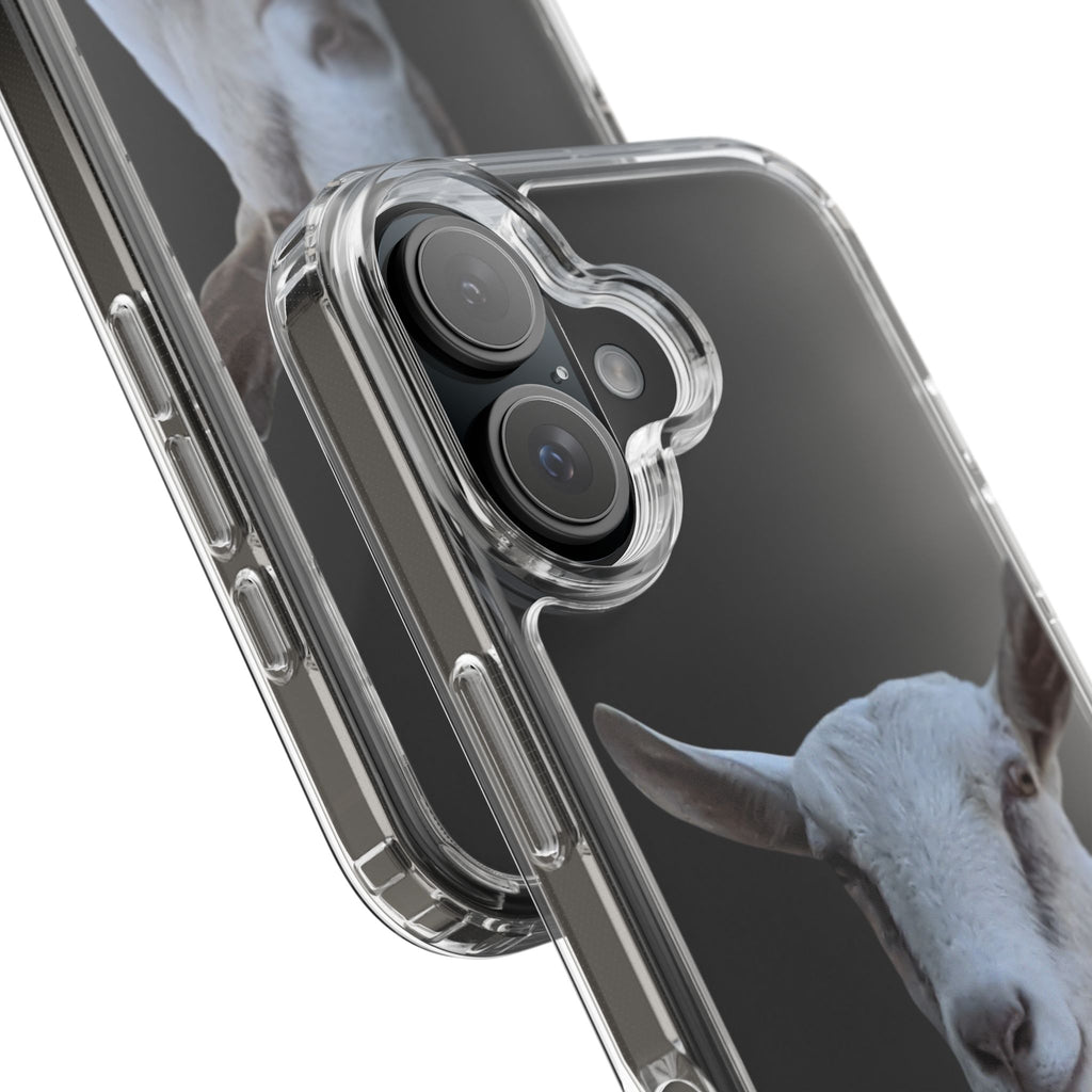 Goat Portrait Clear Phone Case