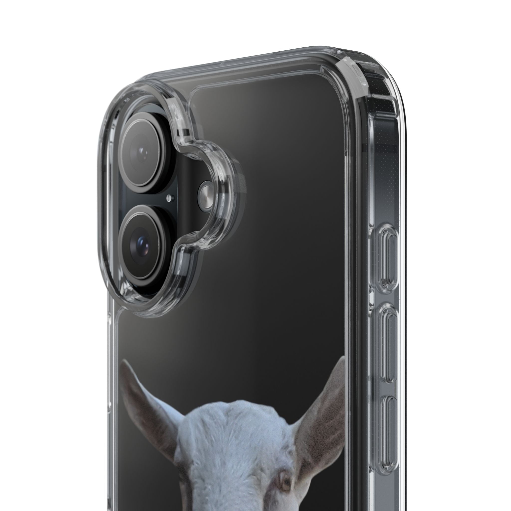 Goat Portrait Clear Phone Case