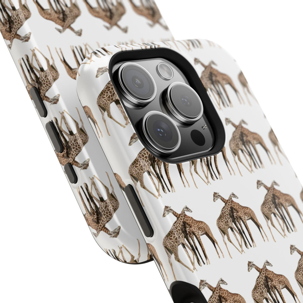 Giraffe Nature Photo Magnetic iPhone & Samsung Case — MagSafe Compatible, Dual-Layer Impact-Resistant Cover, Wildlife Gift