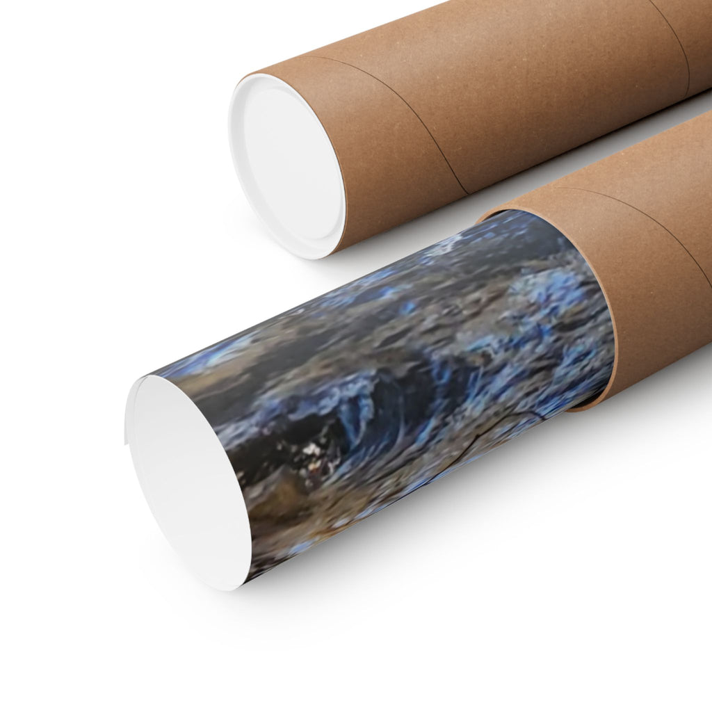 River Stream Nature Poster — Matte Vertical Wall Art for Home & Cabin Décor