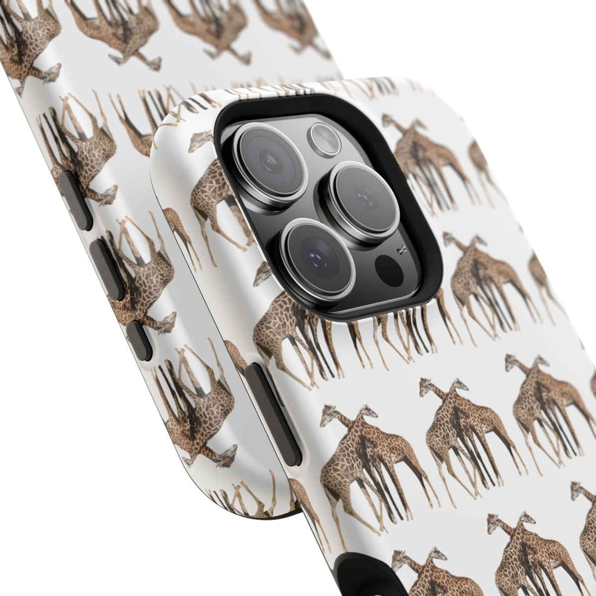 Giraffe Nature Photo Magnetic iPhone & Samsung Case — MagSafe Compatible, Dual-Layer Impact-Resistant Cover, Wildlife Gift