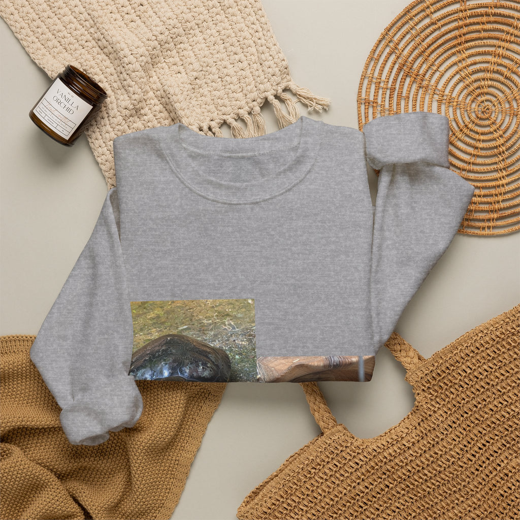 Turtle Photo Crewneck Sweatshirt – Cute Turtle Face Collage Pullover