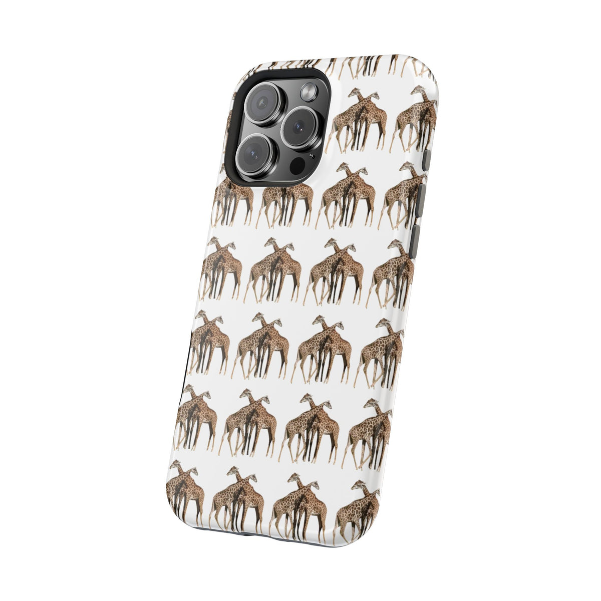 Giraffe Nature Photo Magnetic iPhone & Samsung Case — MagSafe Compatible, Dual-Layer Impact-Resistant Cover, Wildlife Gift