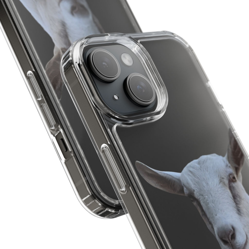 Goat Portrait Clear Phone Case