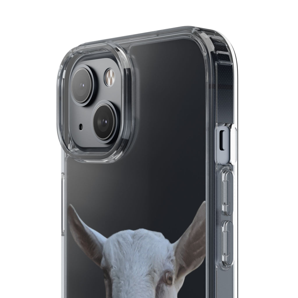 Goat Portrait Clear Phone Case