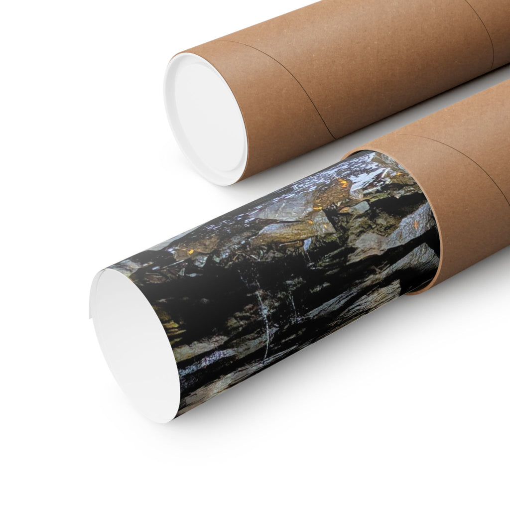 Waterfall Nature Poster — Vertical Matte Landscape Print