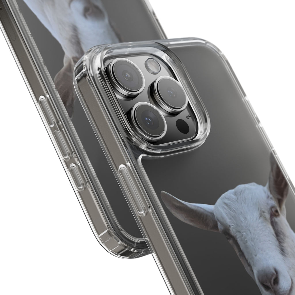 Goat Portrait Clear Phone Case