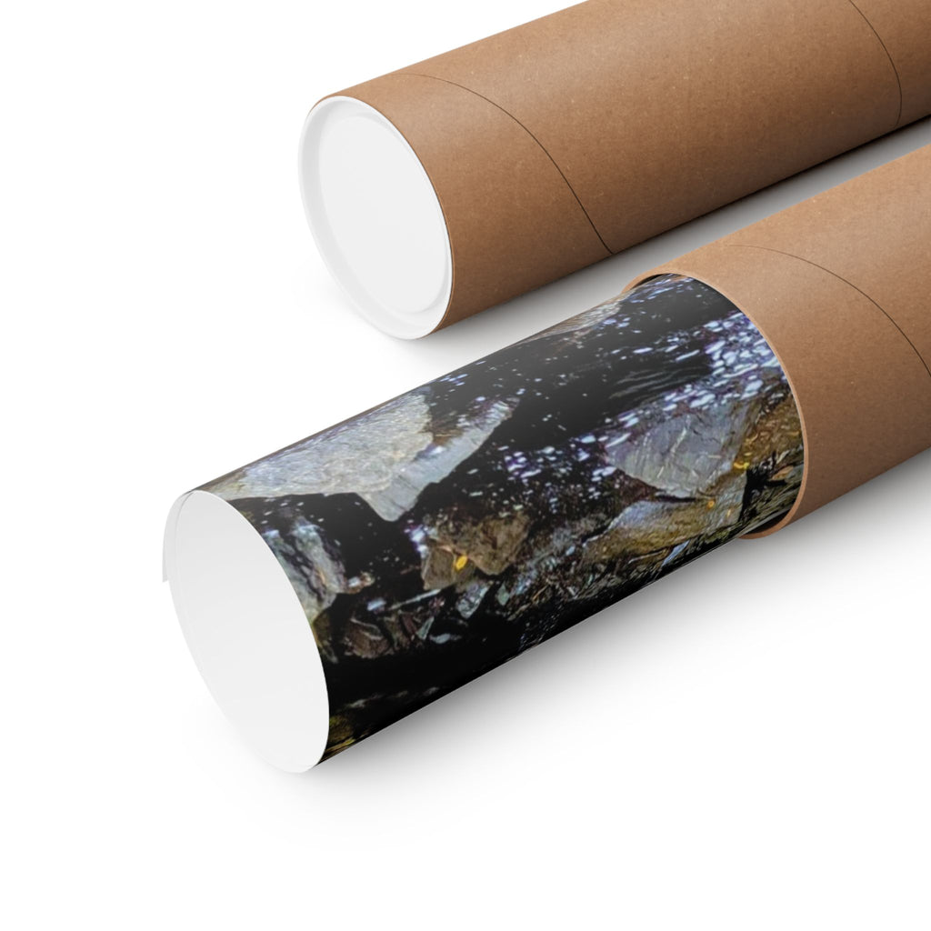 Waterfall Nature Poster — Vertical Matte Landscape Print
