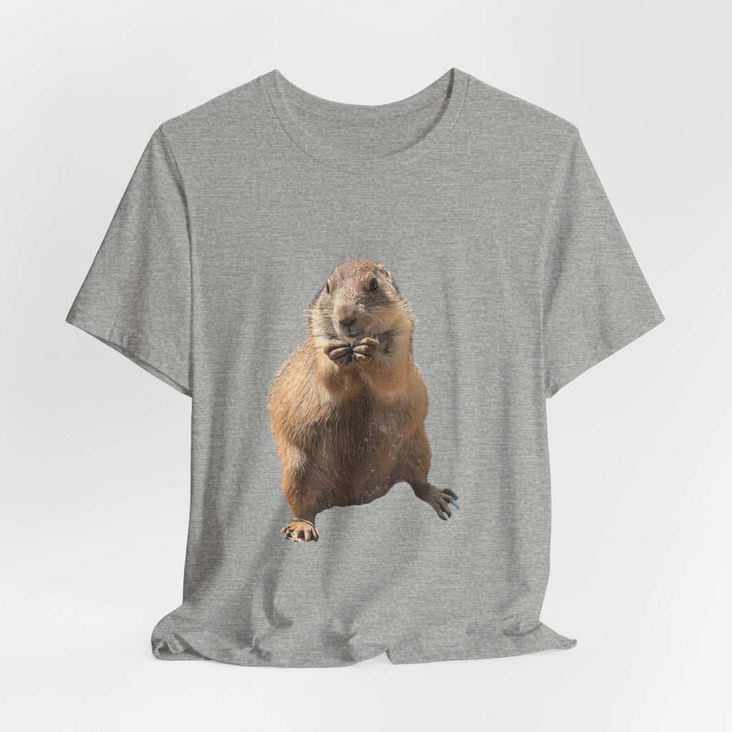 Prairie Dog Photo Tee — Cute Groundhog Animal Graphic T-Shirt