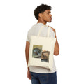 Turtle Photo Canvas Tote Bag — Cute Tortoise Photo Collage, Reusable Eco Grocery Bag, Turtle Lover Gift