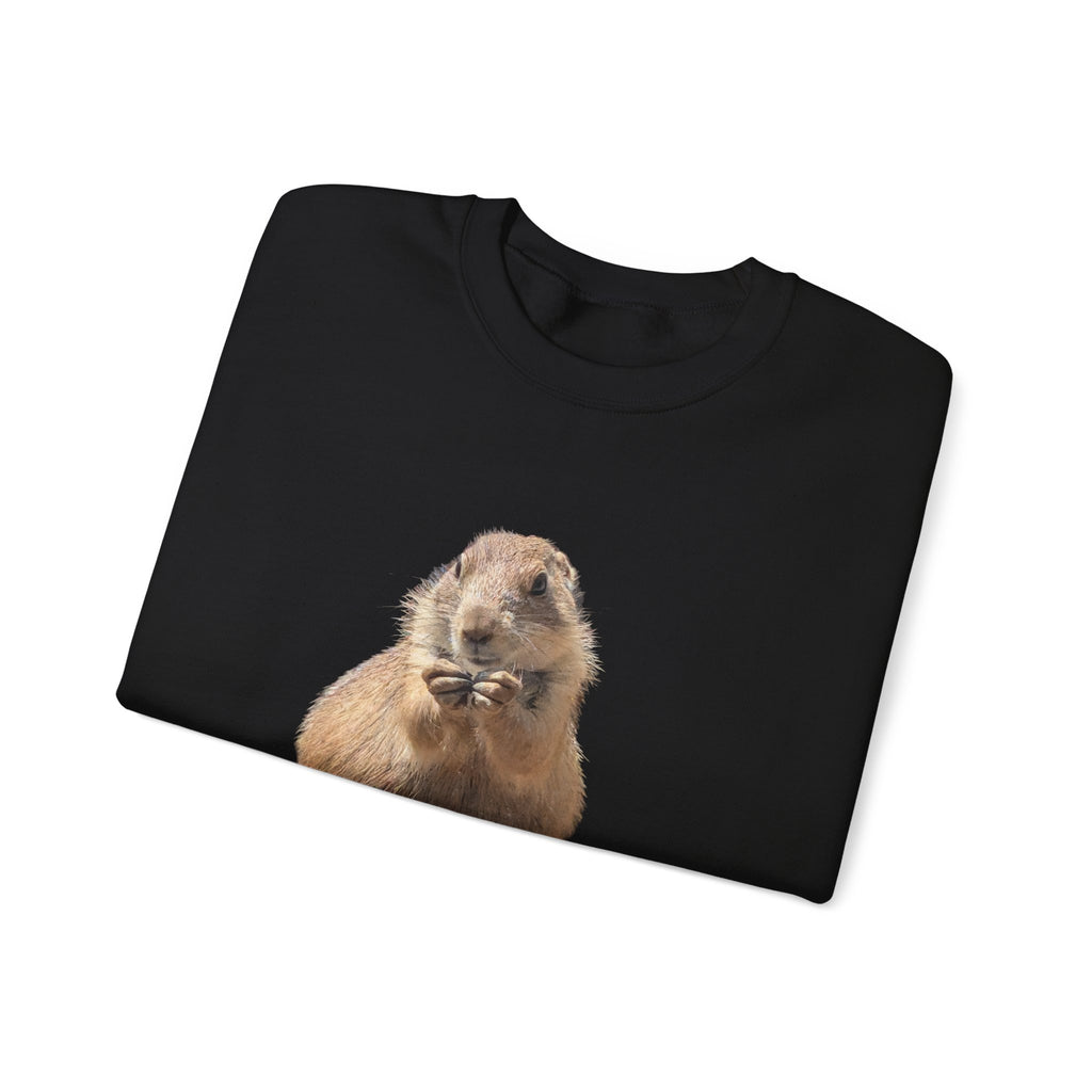 Prairie Dog Crewneck Sweatshirt — Cute Sitting Prairie Dog Graphic