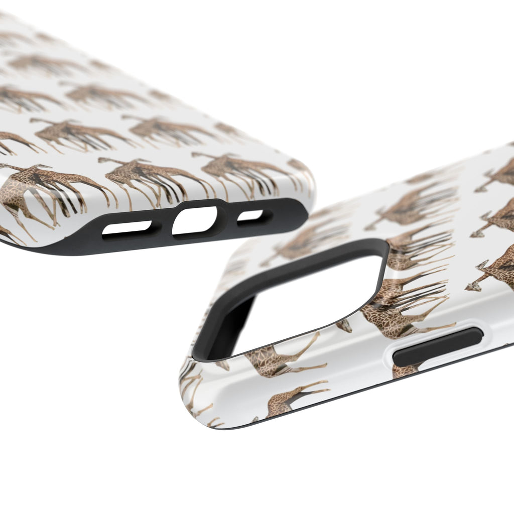Giraffe Nature Photo Magnetic iPhone & Samsung Case — MagSafe Compatible, Dual-Layer Impact-Resistant Cover, Wildlife Gift