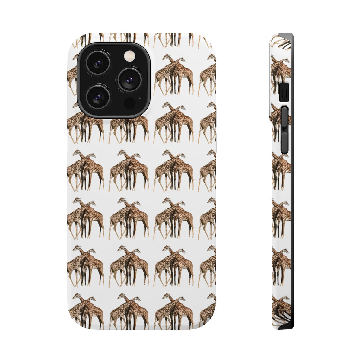 Giraffe Nature Photo Magnetic iPhone & Samsung Case — MagSafe Compatible, Dual-Layer Impact-Resistant Cover, Wildlife Gift