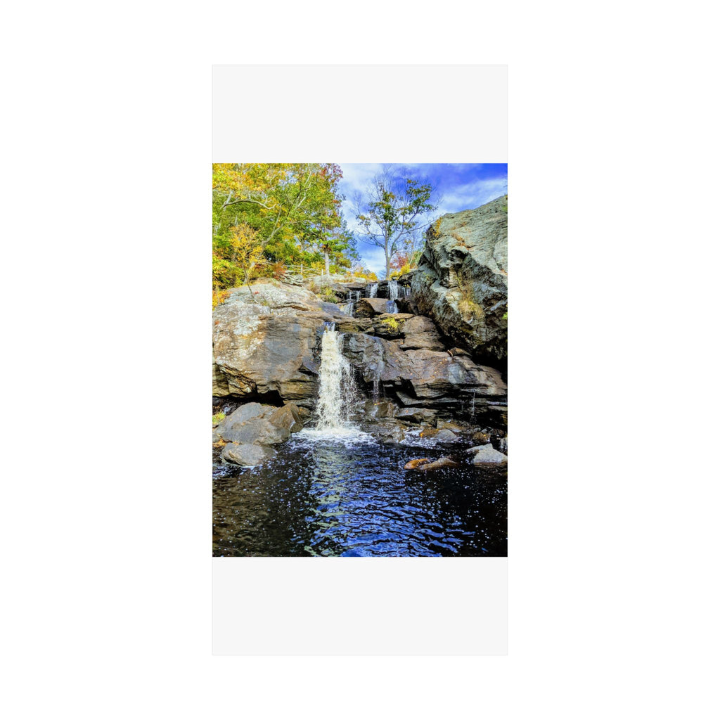 Waterfall Nature Poster — Vertical Matte Landscape Print