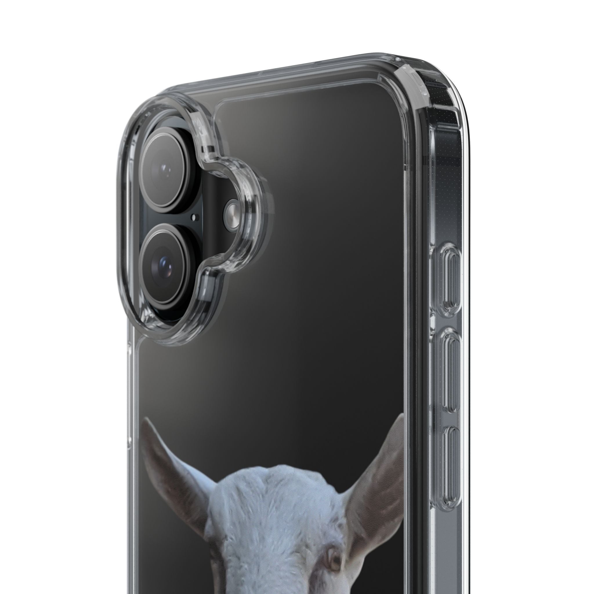 Goat Portrait Clear Phone Case