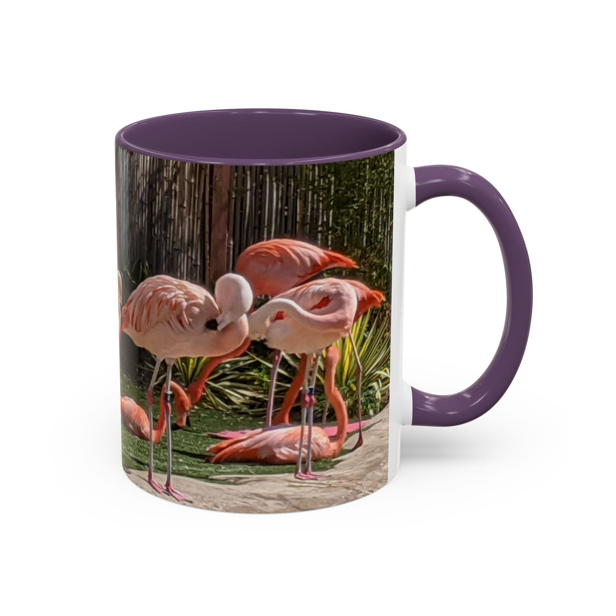 Flamingo Coffee Mug — Pink Tropical Bird Photo Print, Ceramic Tea Cup, Nature Gift, 11oz or 15oz