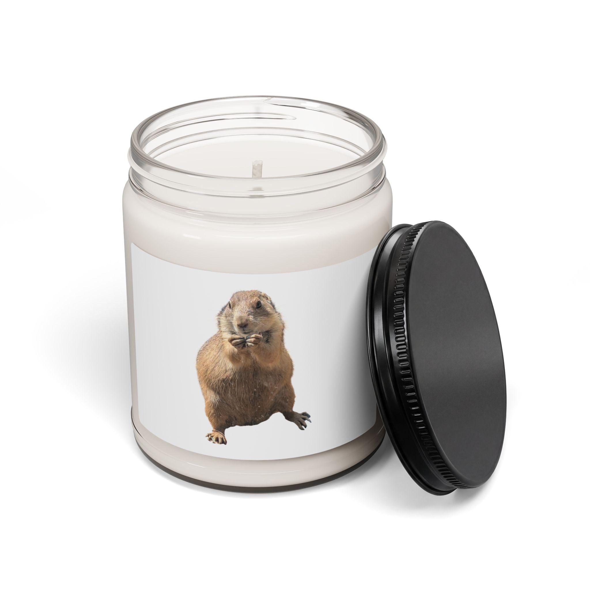 Soy Candle — Cute Prairie Dog Photo Scented Candle (9oz)