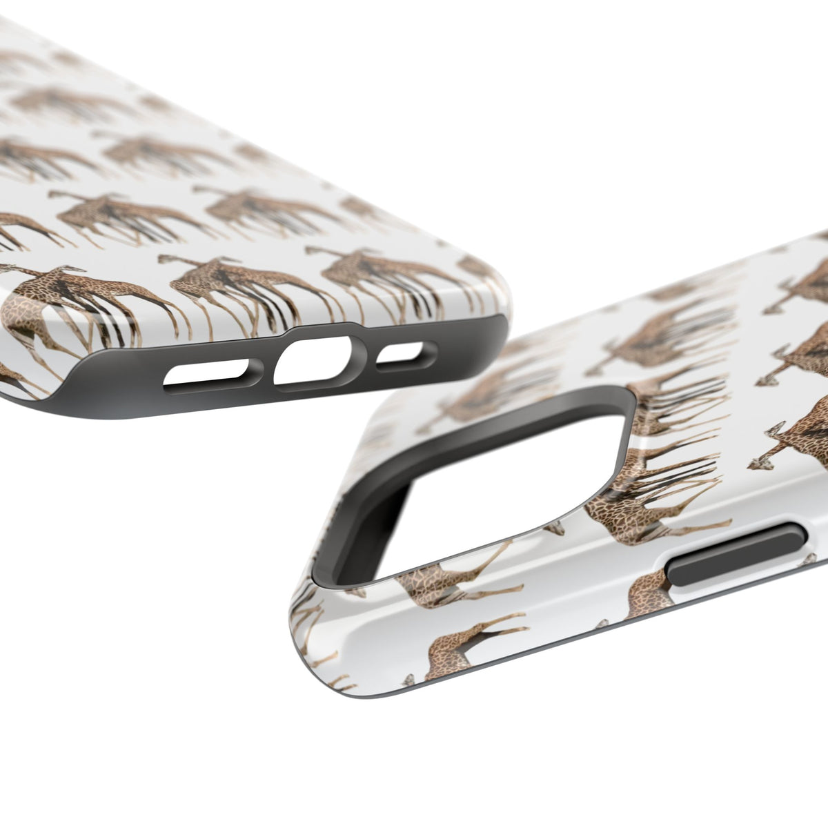 Giraffe Nature Photo Magnetic iPhone & Samsung Case — MagSafe Compatible, Dual-Layer Impact-Resistant Cover, Wildlife Gift
