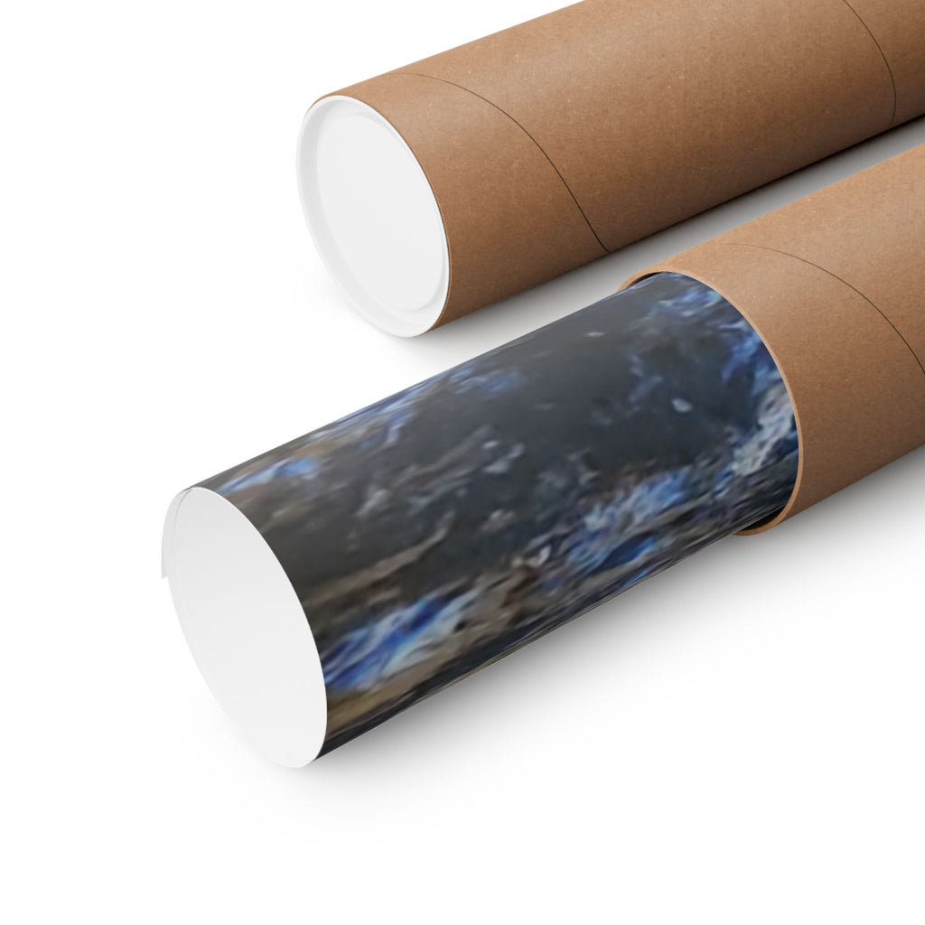 River Stream Nature Poster — Matte Vertical Wall Art for Home & Cabin Décor