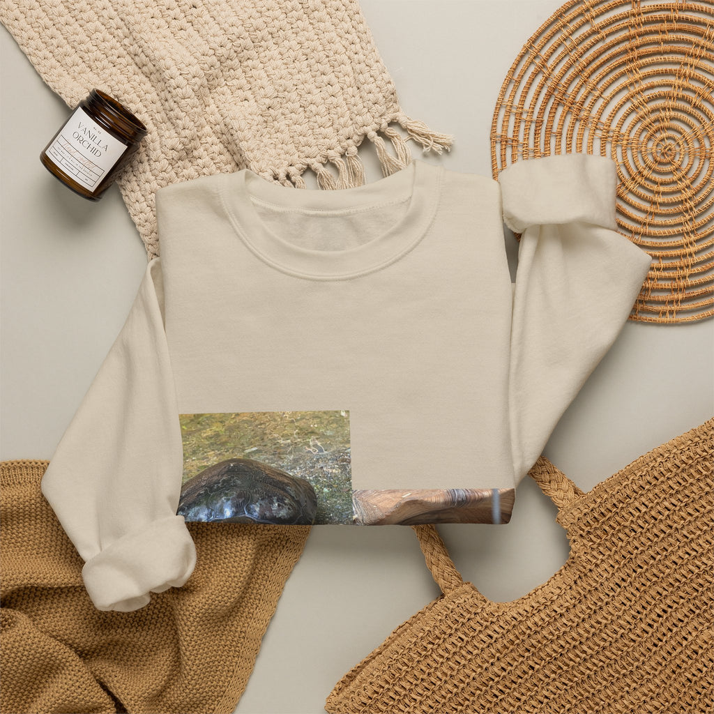 Turtle Photo Crewneck Sweatshirt – Cute Turtle Face Collage Pullover