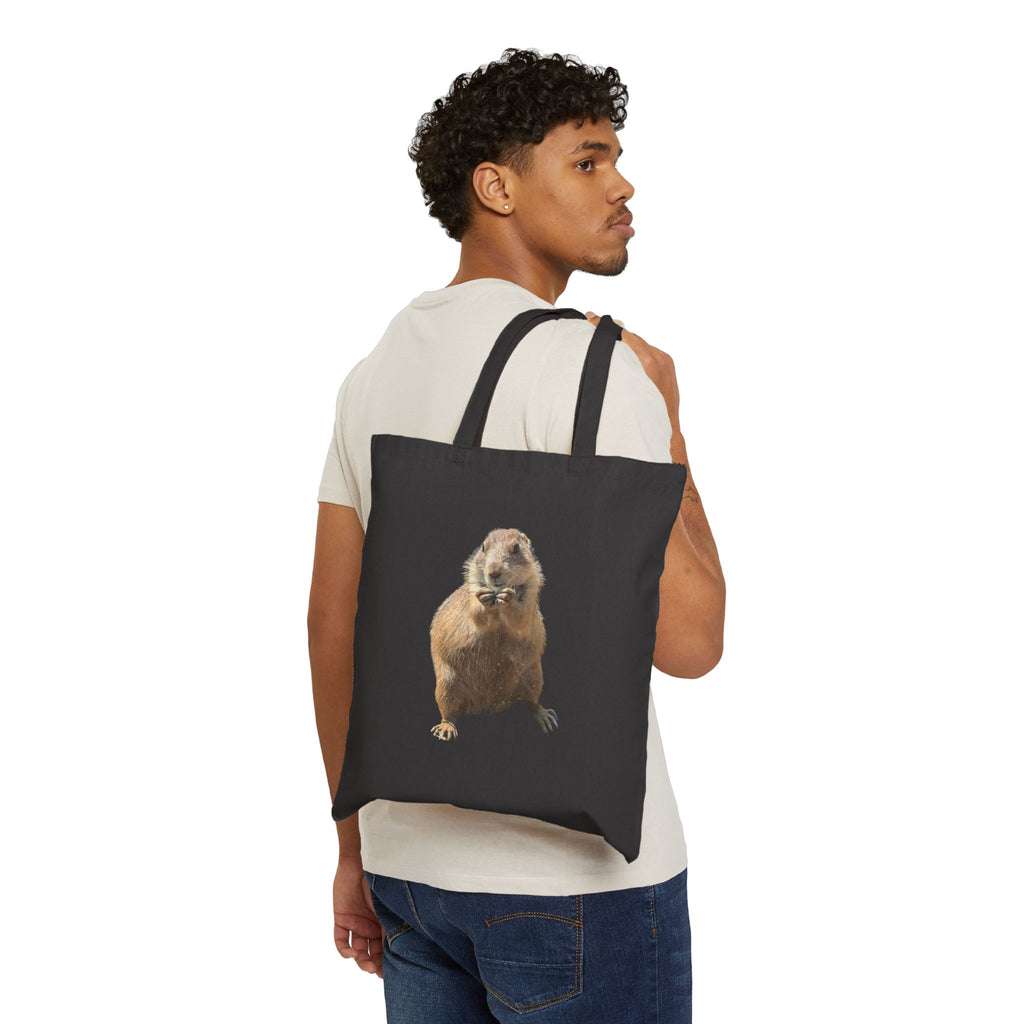 Prairie Dog Canvas Tote — Cute Rodent Eco Grocery Bag