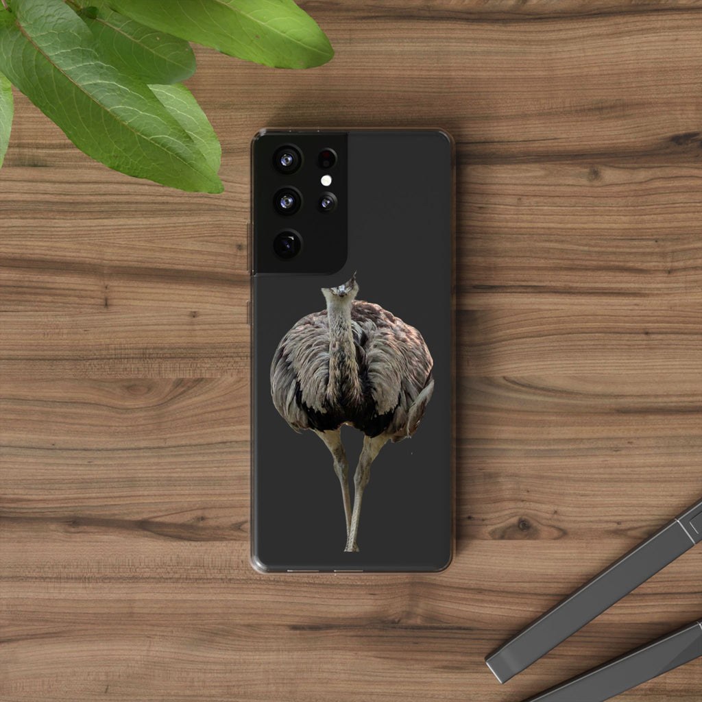 Clear Phone Case — Cute Emu Bird Design