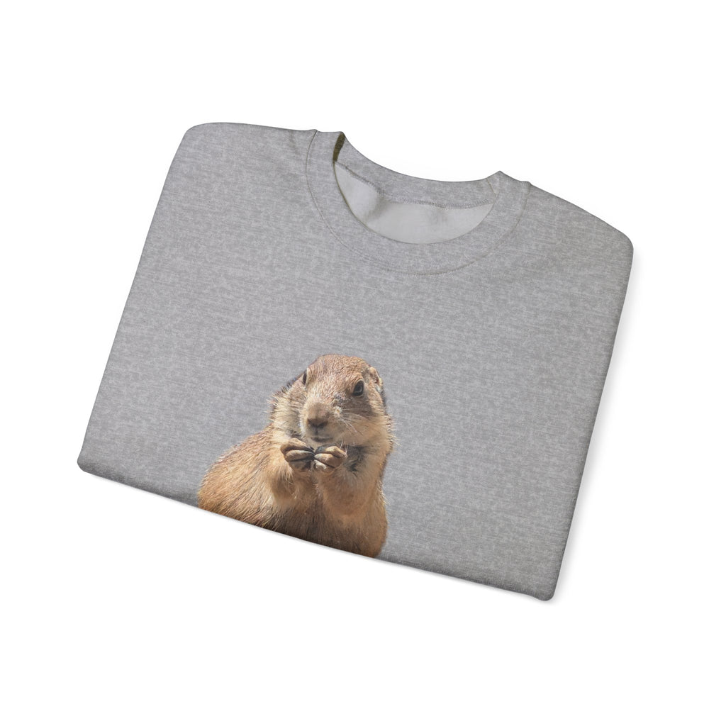 Prairie Dog Crewneck Sweatshirt — Cute Sitting Prairie Dog Graphic